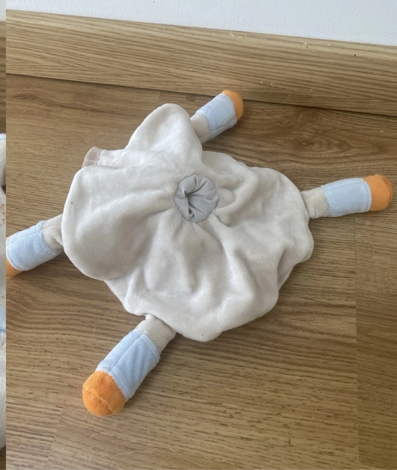 Doudou plat cheval kimbaloo Beige Bleu Orange – photo 3